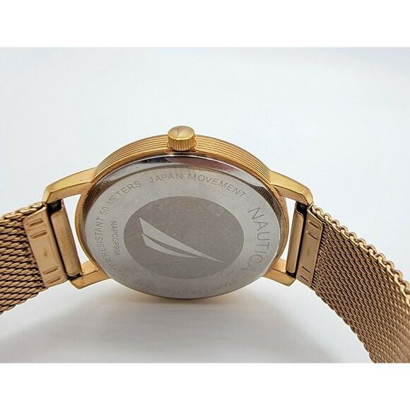 Nautica "Coral Gables" NAPCGP908 Rose Gold Stainless Steel Analog Quartz Watch - Picture 10 of 10